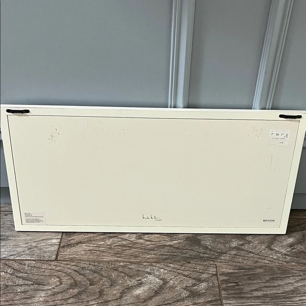 Nicole Miller Beige and Black Wall Hook Board